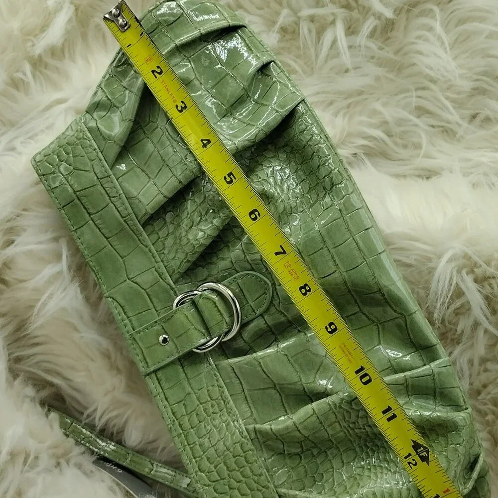 Apt. 9 Crocodile-Embossed Clutch – Lime Green (New with Tags) - Picture 5 of 6